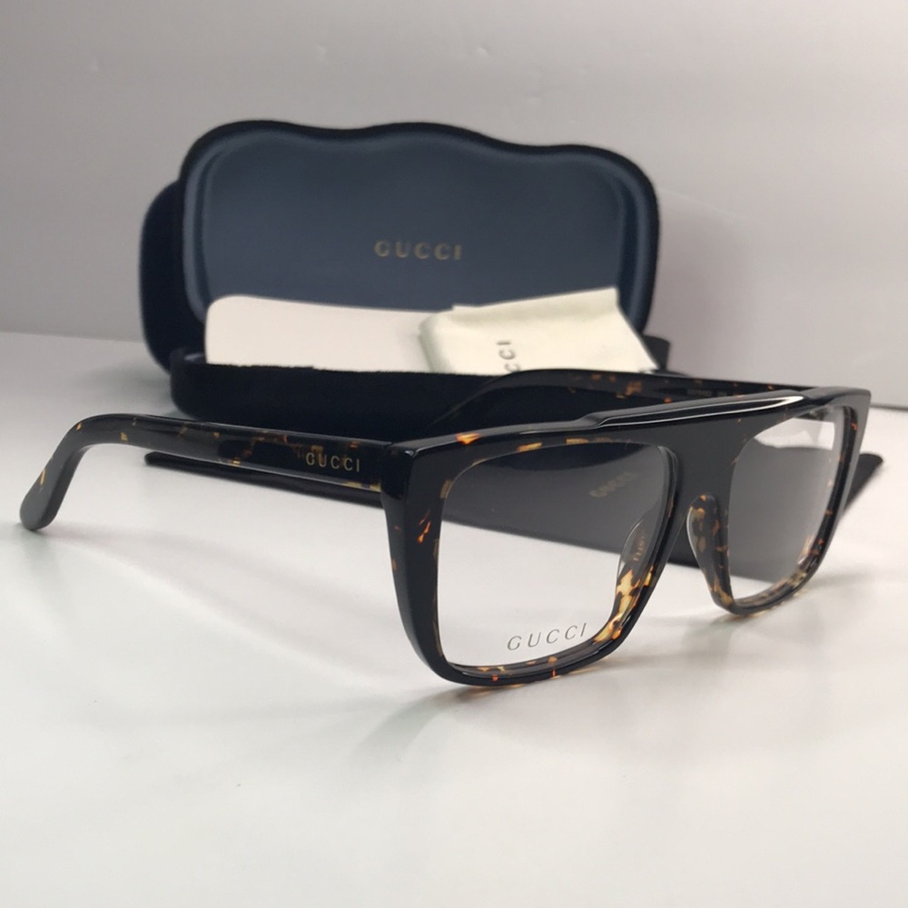 💯- New Authentic Gucci GG1040O 002 Oversized Eyeglasses - Picture 3 of 14